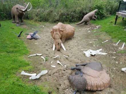 Diorama at Big Bone Lick State Park